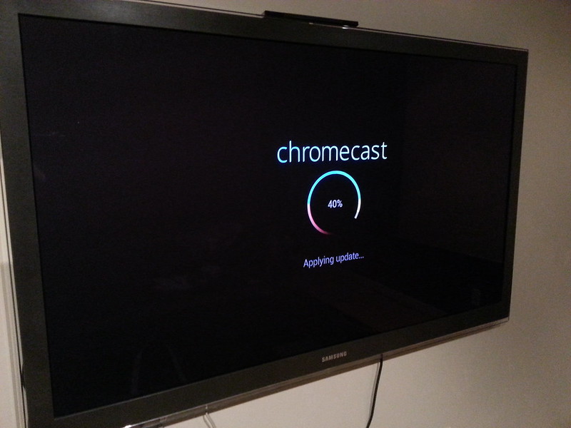 Chromecast applying an update