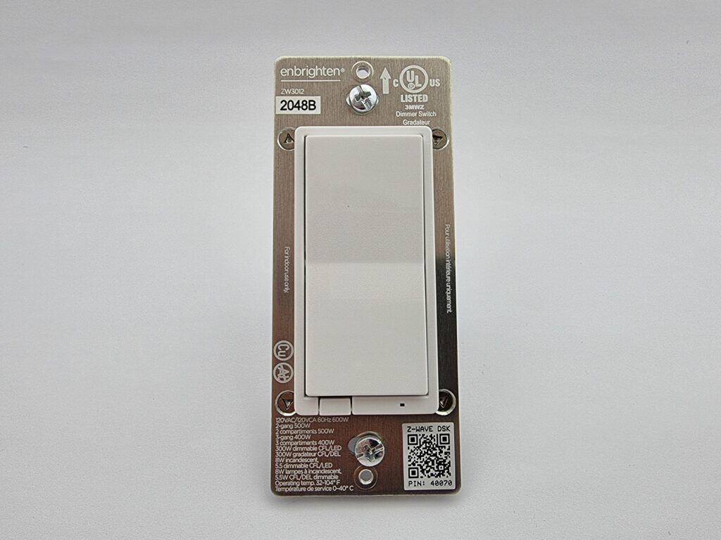 Enbrighten No-Neutral Z-Wave Smart Dimmer Switch