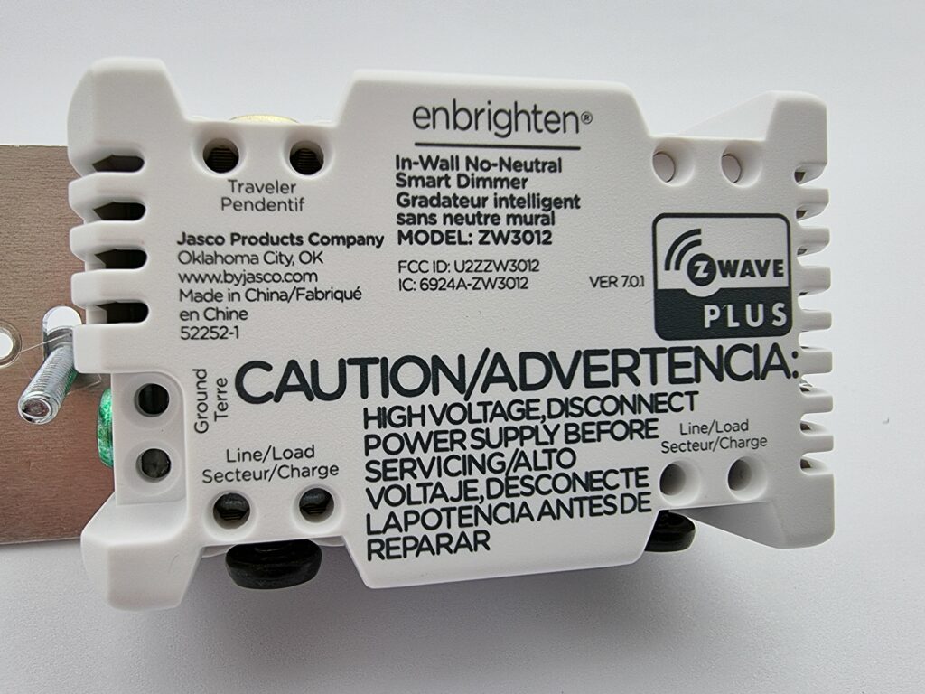 Enbrighten No-Neutral Z-Wave Smart Dimmer Switch