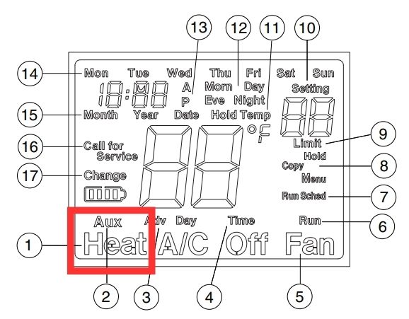 6 Aux Heat
