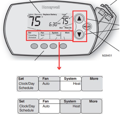 6000 series temp settings