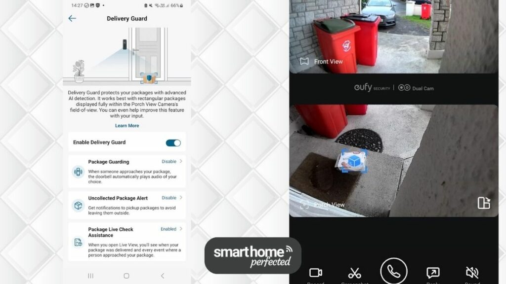 Eufy Video Doorbell Dual Motion Pakacge Detection