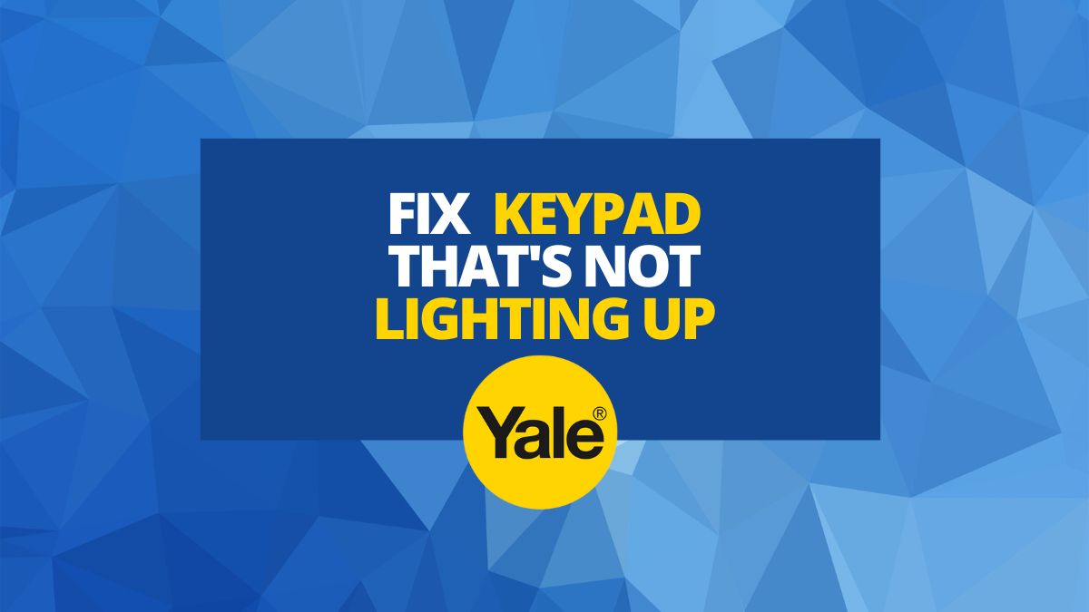 Keypad not lighting up