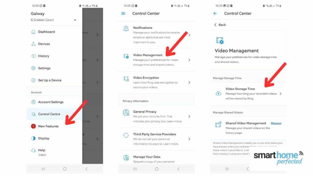 Ring Video Management in App
