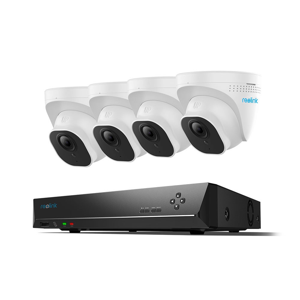 Reolink RLK8-800D4 4K 8MP Ultra HD 8CH PoE Security Camera System, 8-Channel NVR with 2TB HDD 24x7 Recording