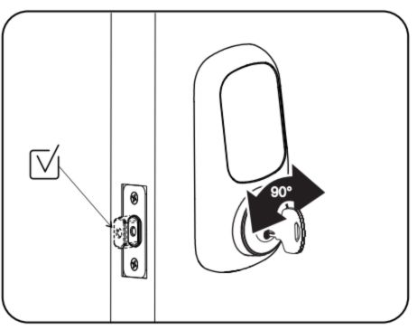 Yale 1 Mechanical Key Override