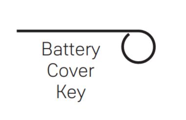 Yale 5 battery cover key