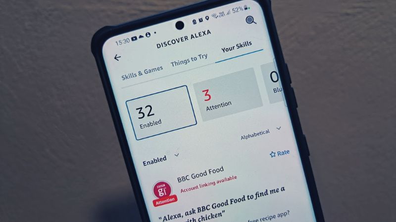 My Skills in Alexa App
